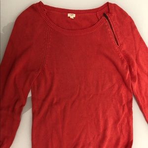 Coral colored long sleeve top by J Crew - Size S